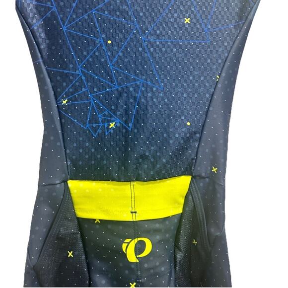 Pearl Izumi Men's Geometric Cycling Jersey in Navy and Neon - Picture 5 of 11